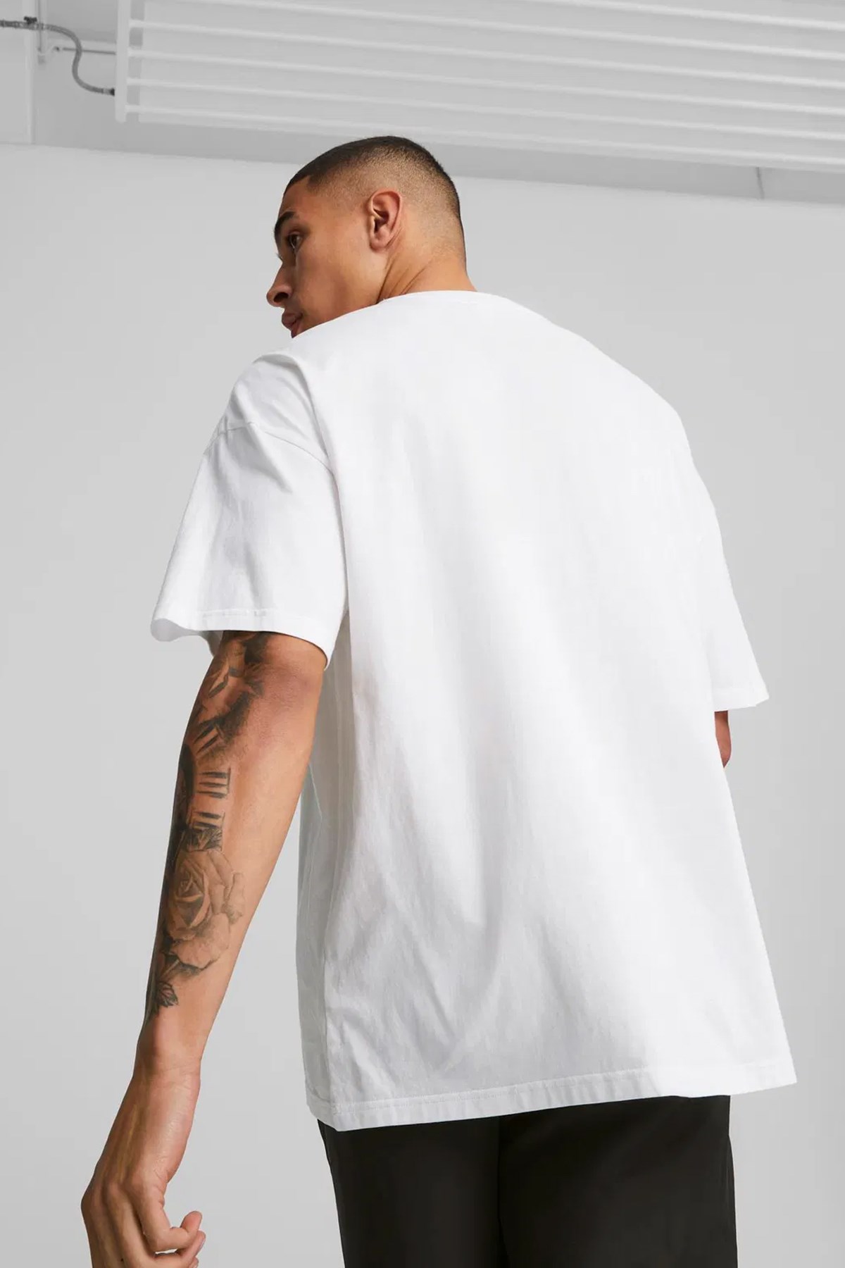 Puma Classıcs Oversized Erkek Tişört 53807002 Beyaz