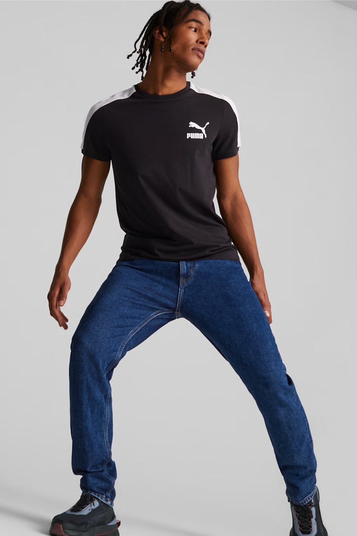 Puma T7 Iconic Erkek Tişört 53820401 Siyah