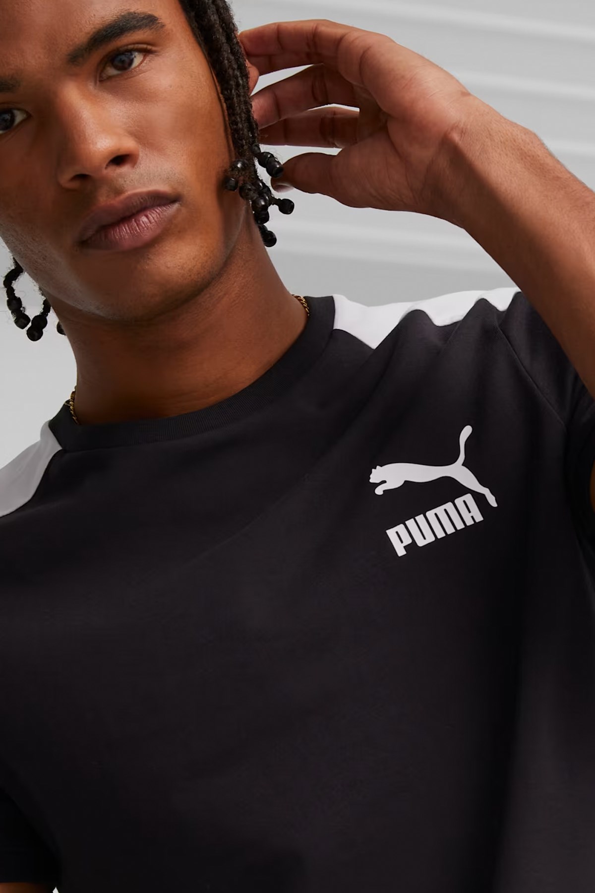 Puma T7 Iconic Erkek Tişört 53820401 Siyah