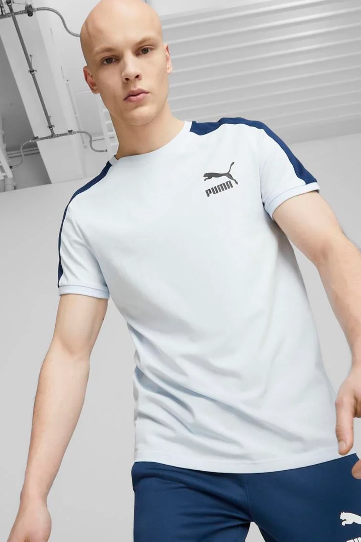 Puma T7 iconic Erkek Tişört 53820469 Beyaz