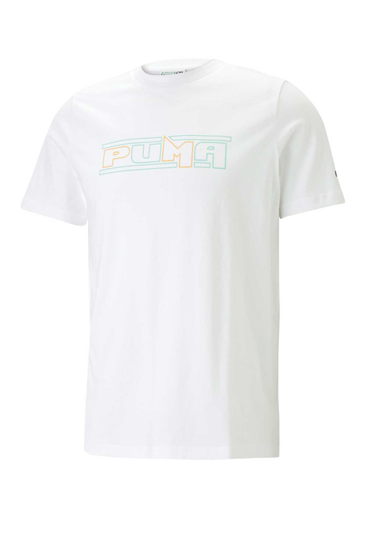 Puma Graphic Erkek Tişört 53821902 Beyaz