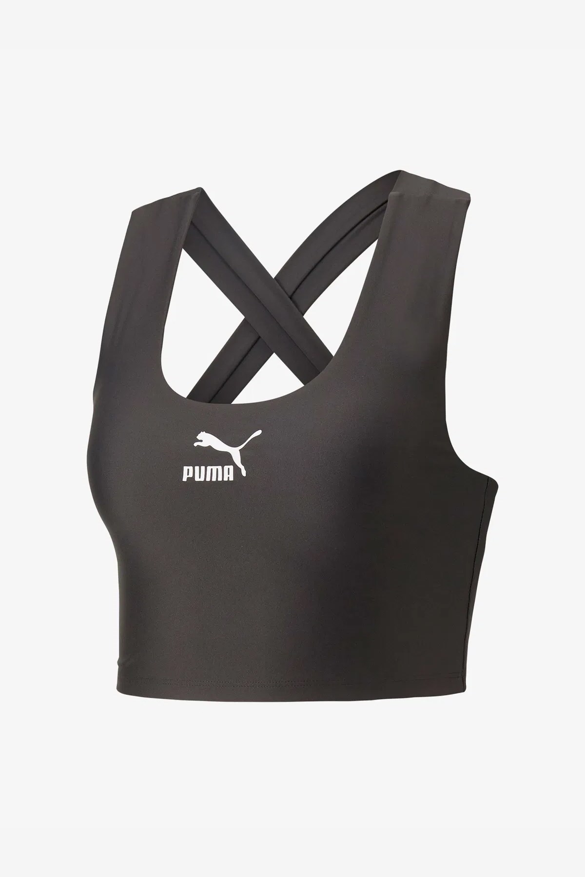 Puma T7 Crop Top Sporcu Sütyeni 53829701 Siyah