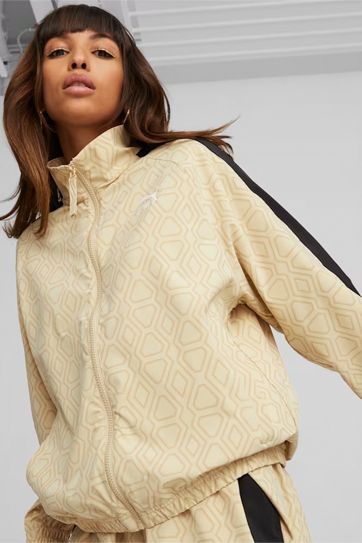 Puma T7 Trend 7Etter Woven Kadın Ceket 53830321 Bej