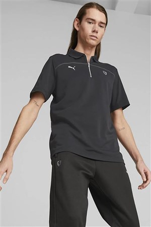 Puma Ferrari Style Erkek Polo Tişört 53833001 Siyah