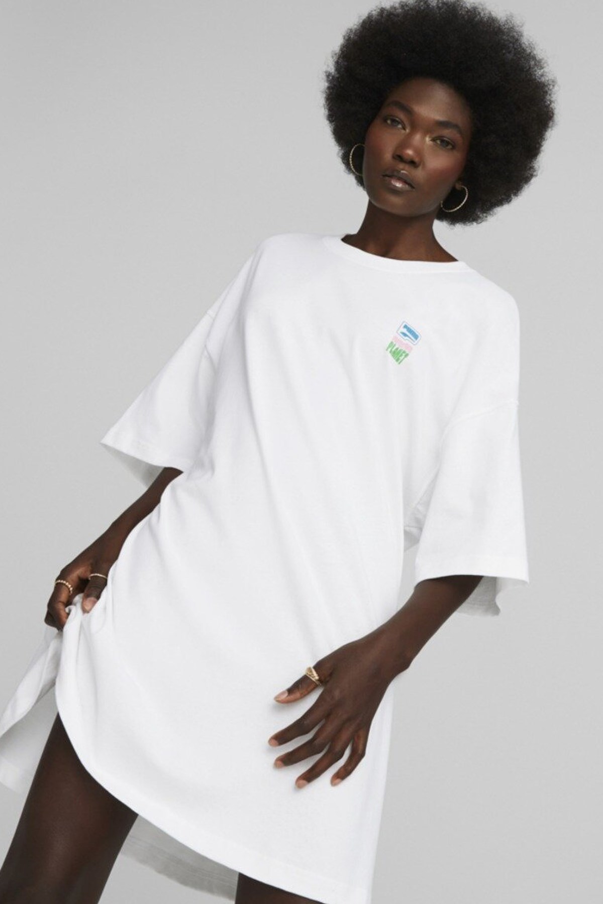 Puma Downtown Graphic Kadın Elbise 53837602 Beyaz