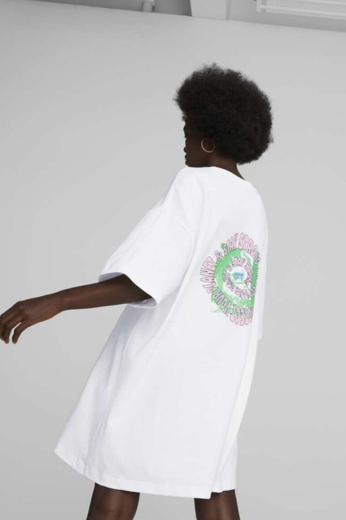 Puma Downtown Graphic Kadın Elbise 53837602 Beyaz