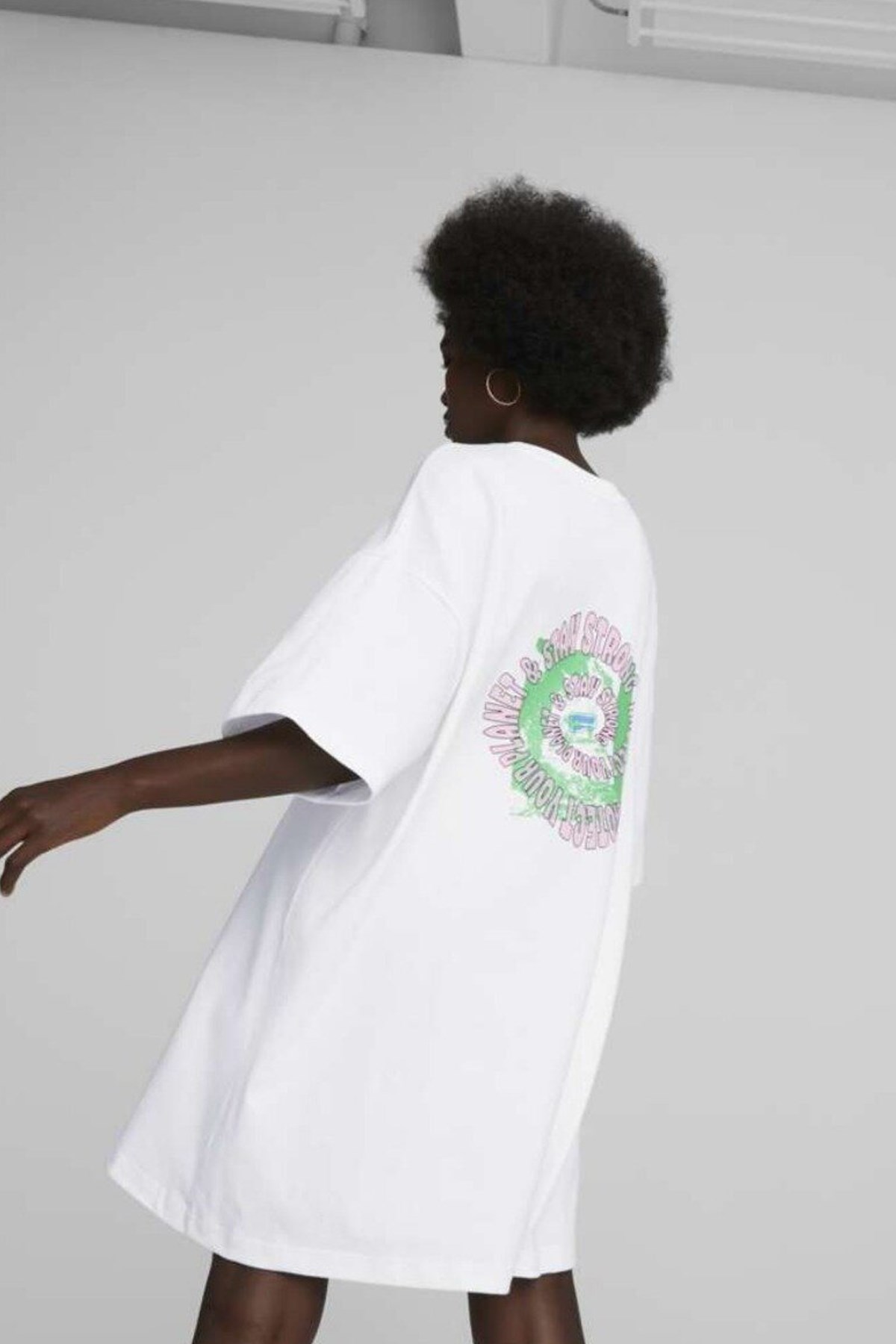 Puma Downtown Graphic Kadın Elbise 53837602 Beyaz