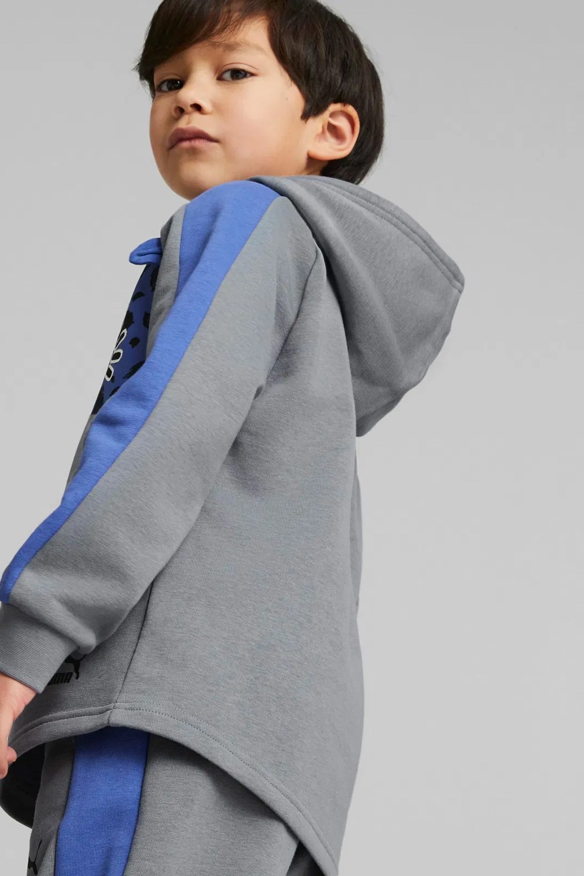 Puma T7 Pumamates Çocuk Sweat 53847169 Gri