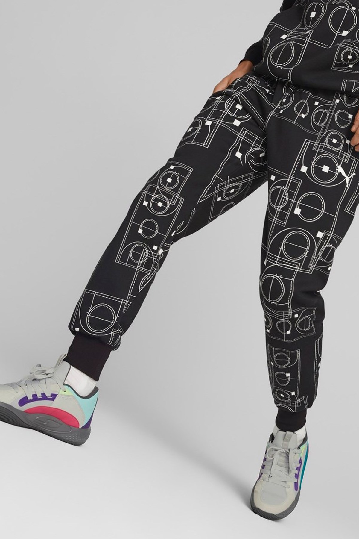 Puma Courtside Booster Erkek Eşofman Altı 53855901 Siyah