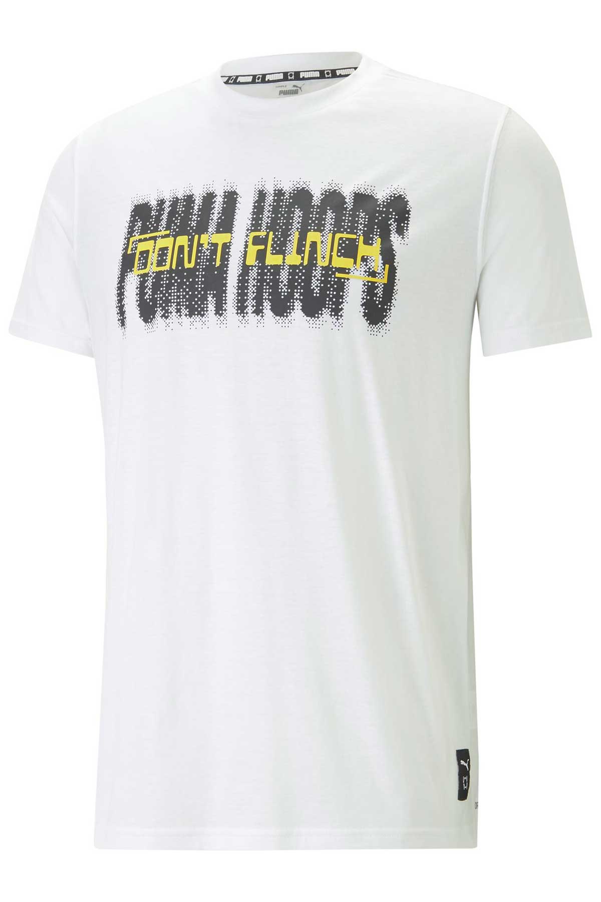 Puma Perimeter Erkek Tişört 53857401 Beyaz