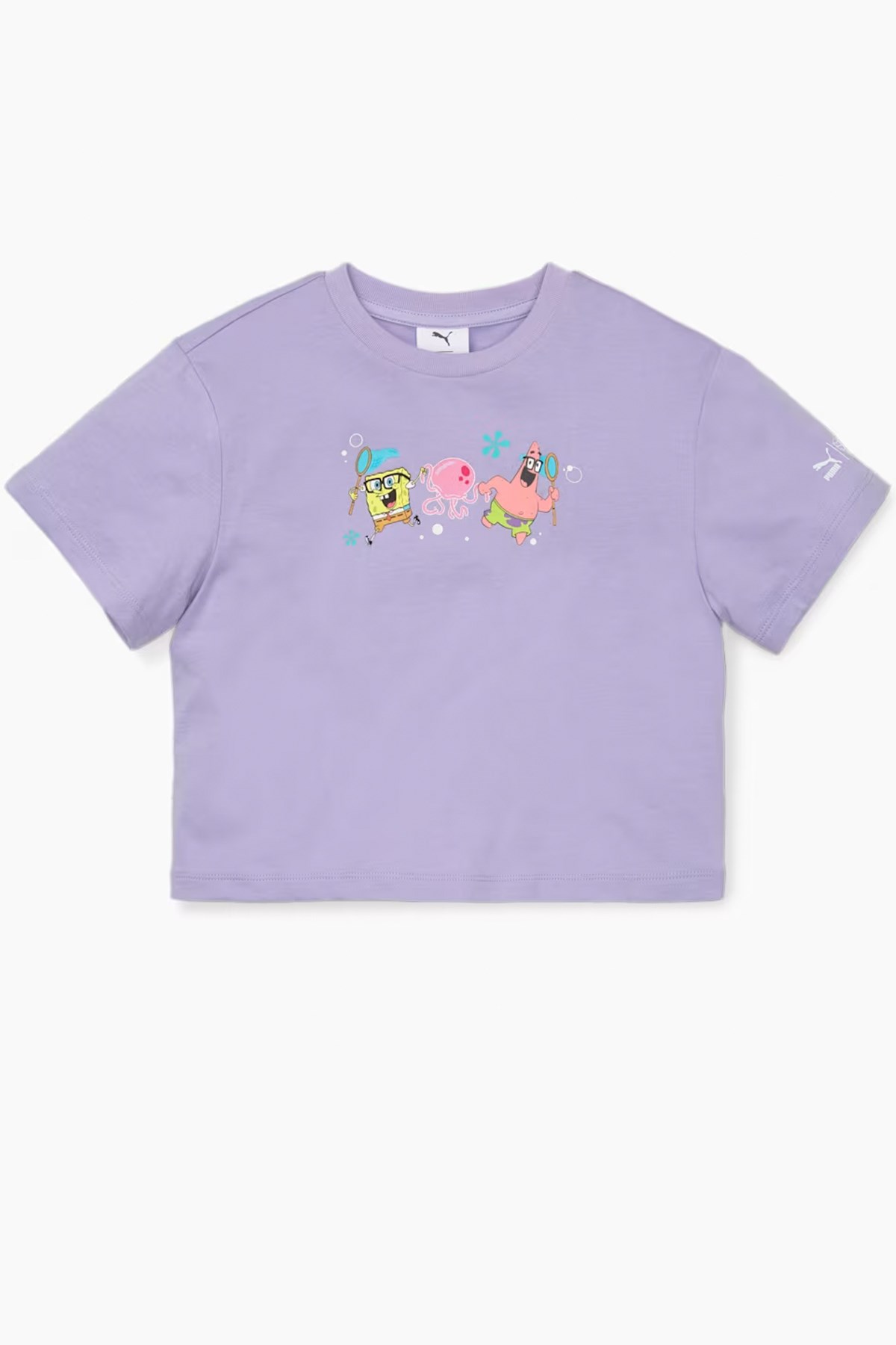 Puma X Spongebob Girls Çocuk Tişört 53867225 Mor