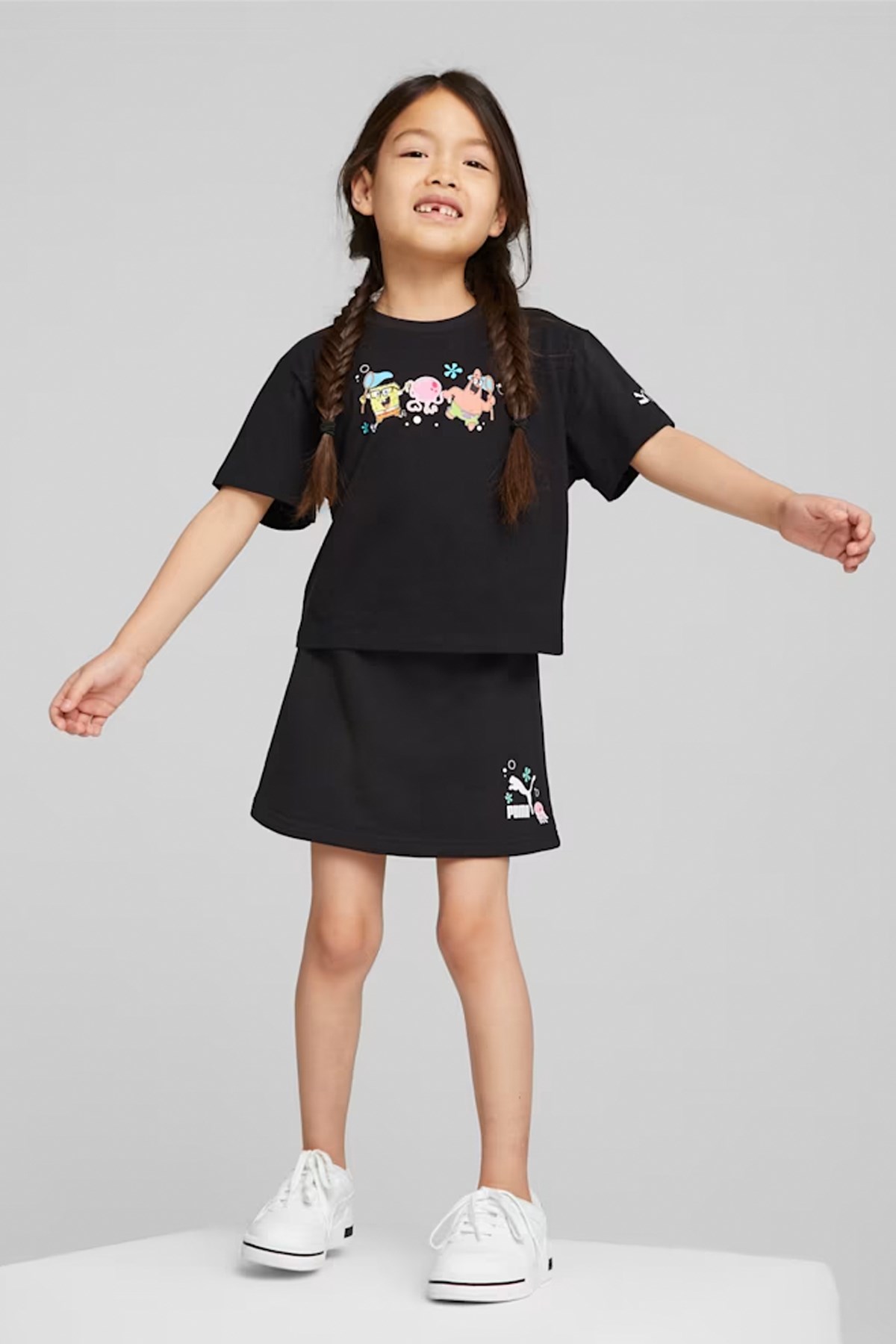 Puma X Spongebob Çocuk Etek 53867301 Siyah