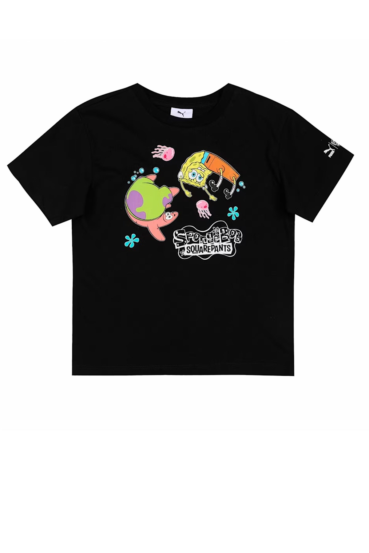 Puma X Spongebob Tee Çocuk Tişört 53867501 Siyah
