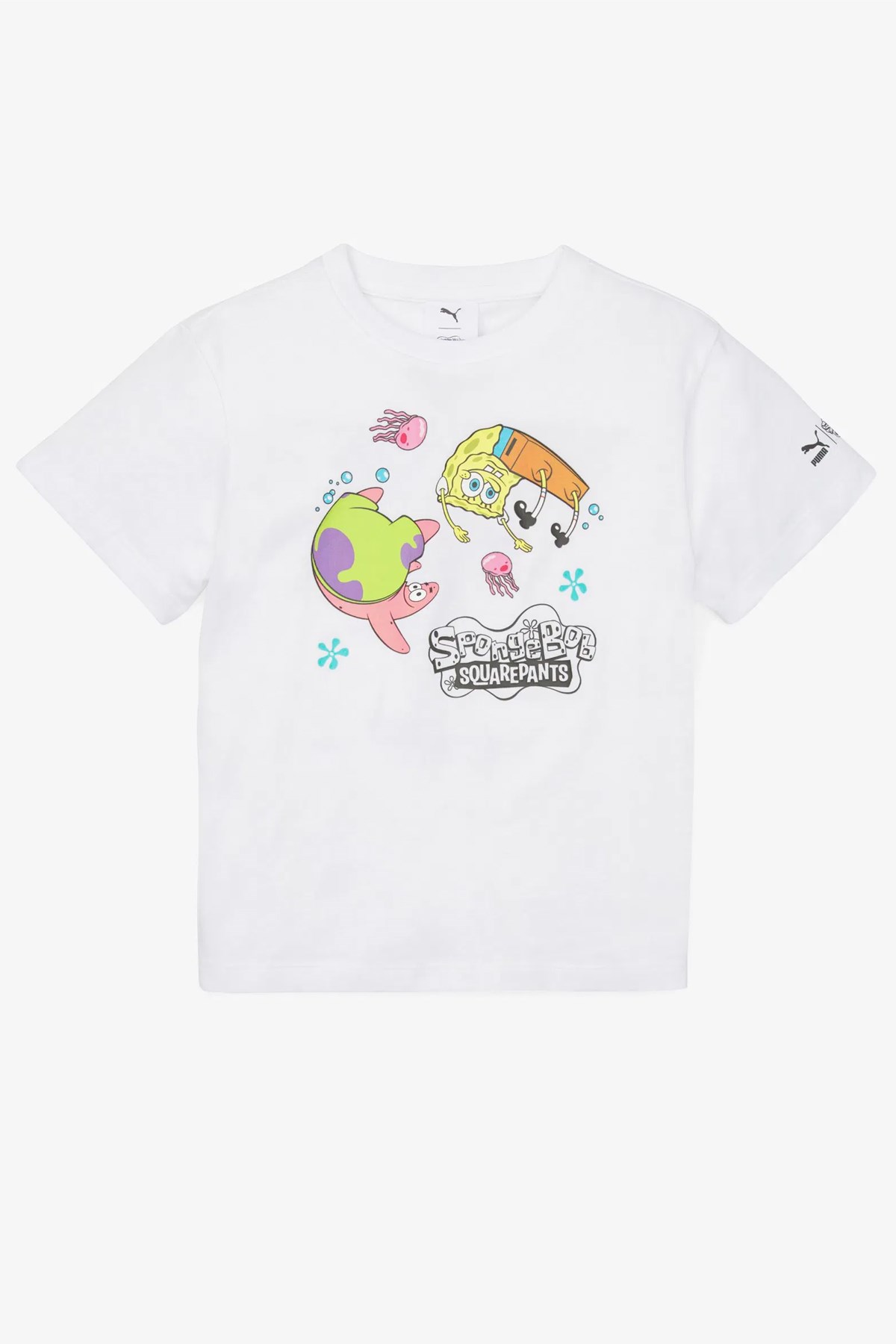 Puma X Spongebob Tee Çocuk Tişört 53867502 Beyaz