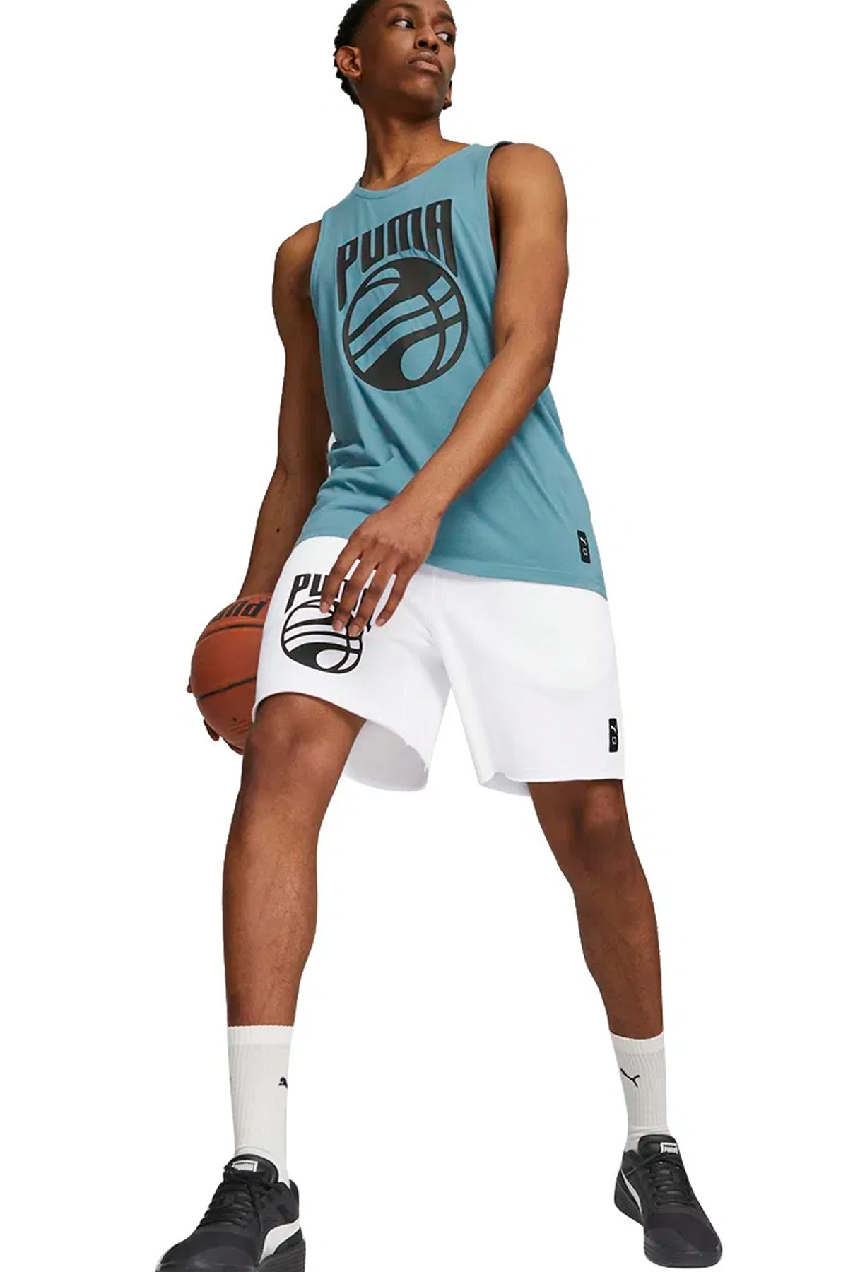 Puma Posterize Short Erkek Şortu 53876511 Beyaz