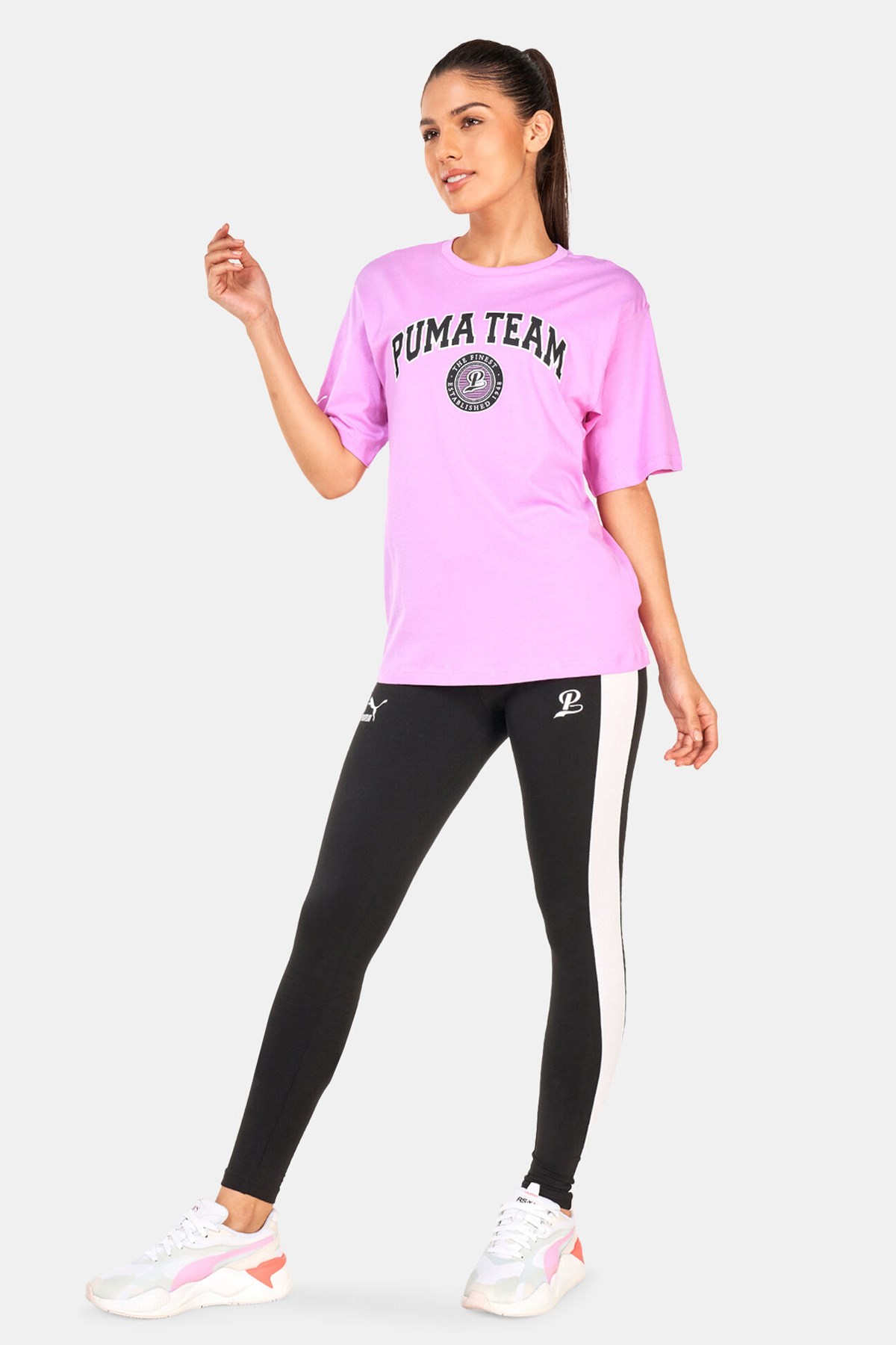 Puma Team Leggings Kadın Tayt 53895601 Siyah