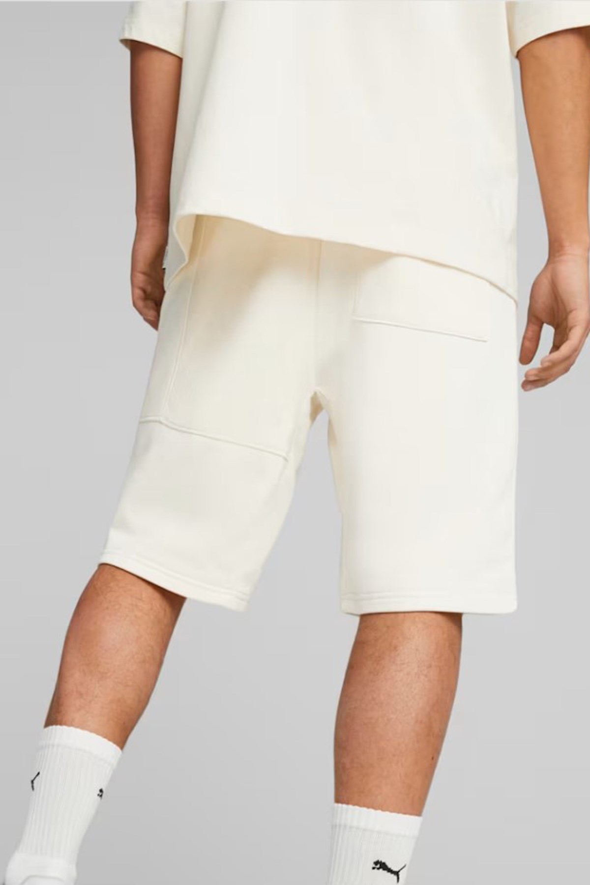 Puma Gen.G Sweat Bermuda Erkek Şort 53901102 Ekru