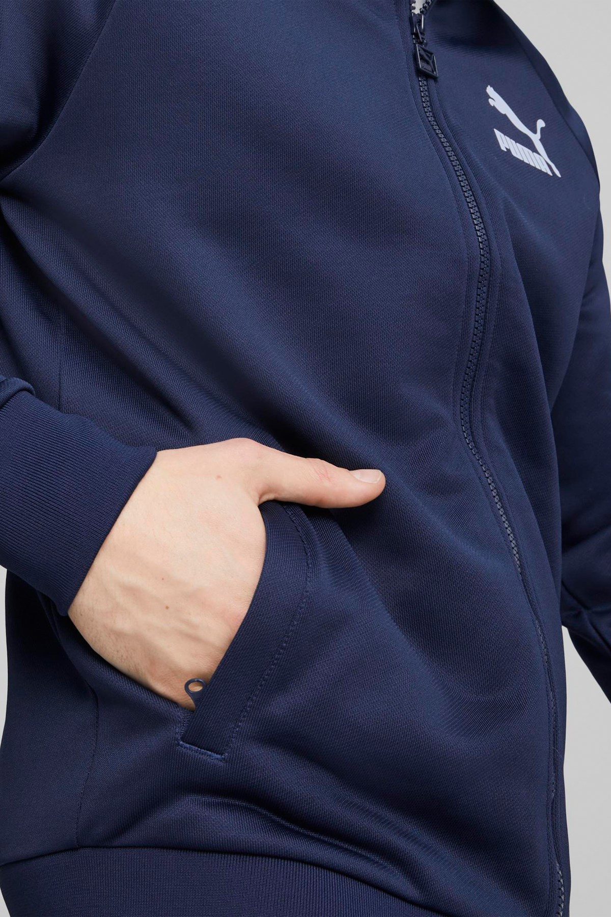 Puma T7 iconic Track Erkek Sweatshirt 53948415 Lacivert