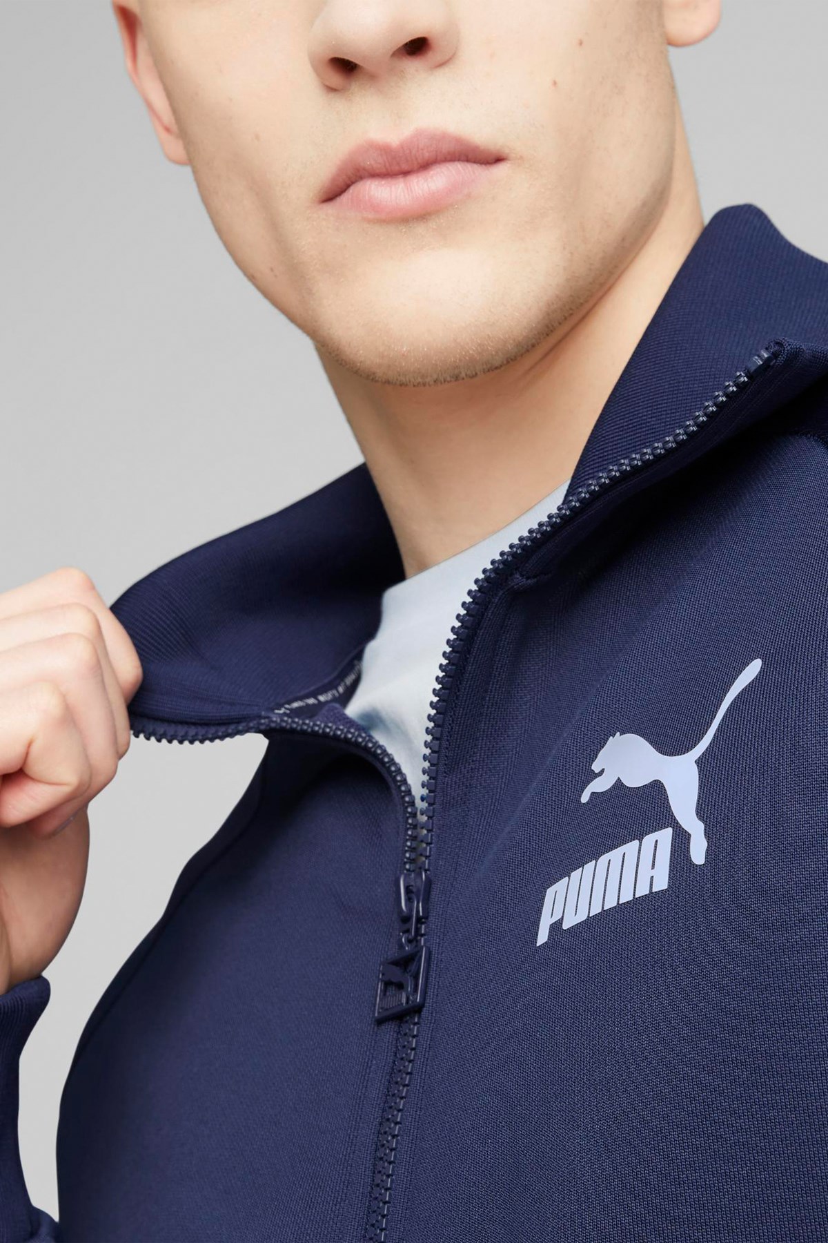 Puma T7 iconic Track Erkek Sweatshirt 53948415 Lacivert