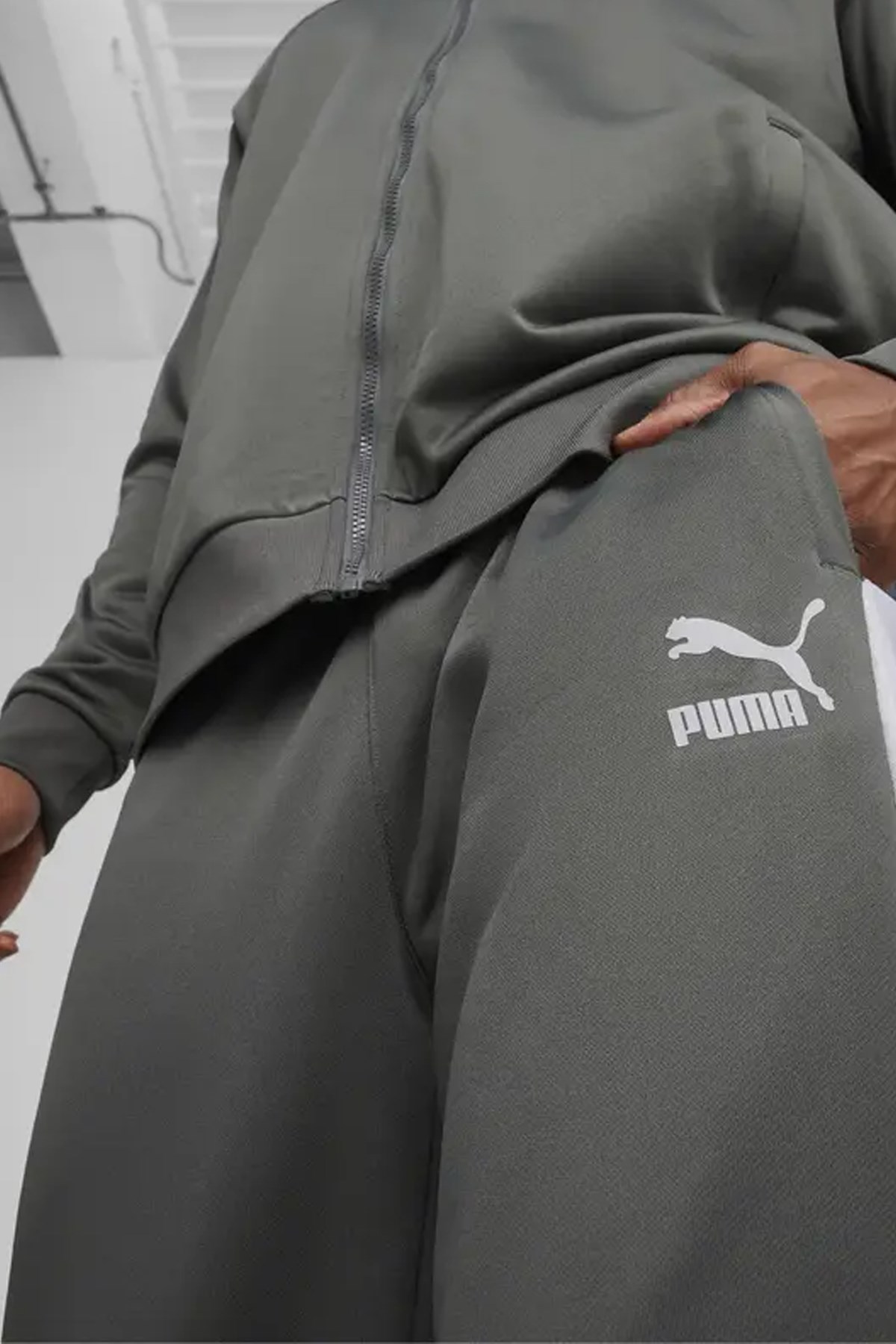 Puma T7 Iconıc Track Erkek Eşofman Altı 53948580 Gri