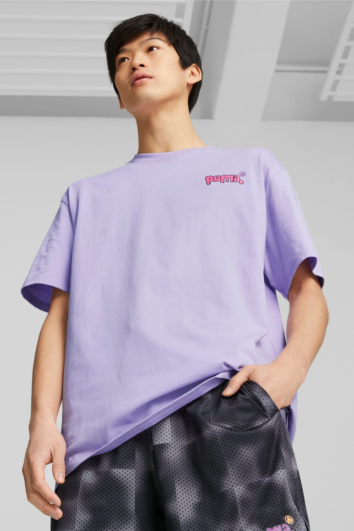 Puma X 8Enjamin Graphic Erkek Tişört 53982125 Mor