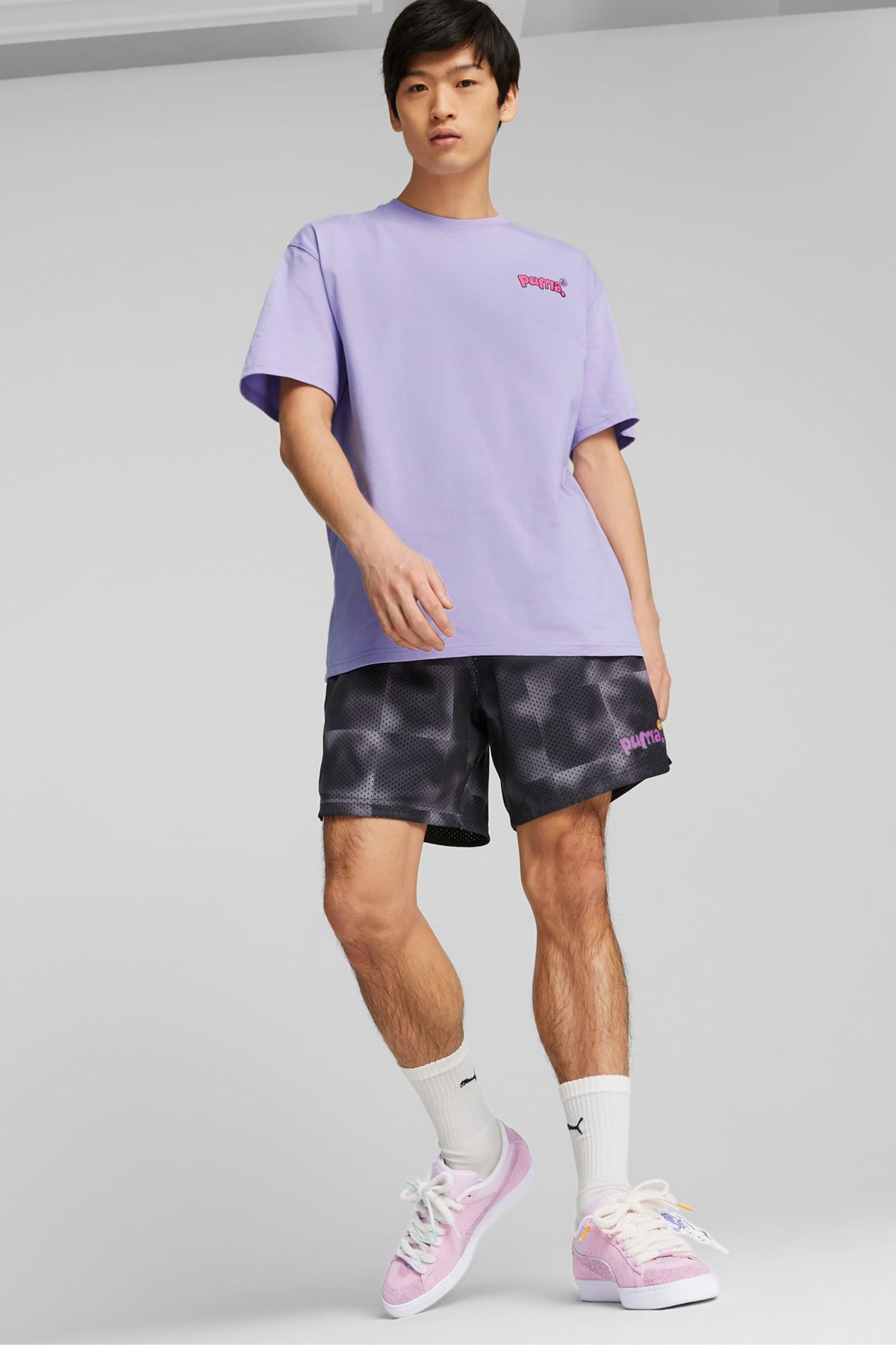 Puma X 8Enjamin Graphic Erkek Tişört 53982125 Mor