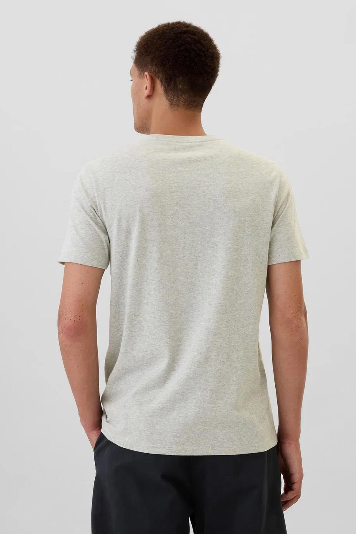 Gap V-Frch Everyday Soft Erkek Tişört Gri