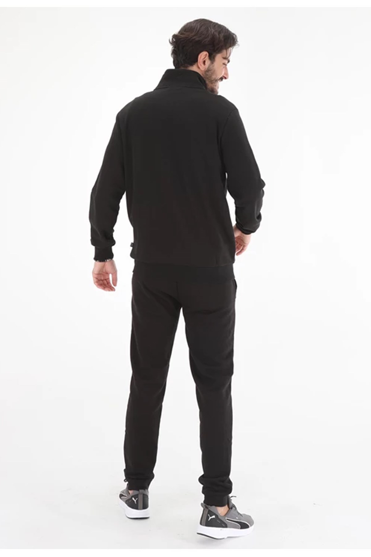 Puma Clean Sweat Suit Erkek Eşofman Takımı 58584001 Siyah