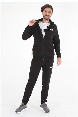 Puma Clean Sweat Suit Erkek Eşofman Takımı 58584001 Siyah