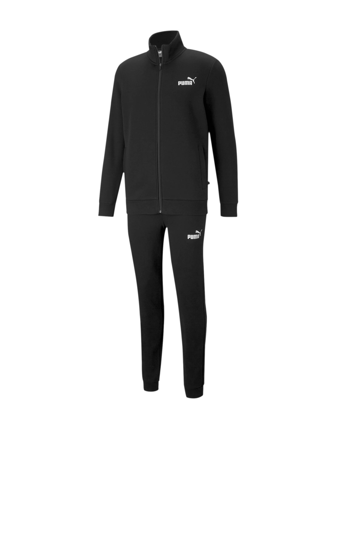 Puma CLean Sweat Suit Fl Erkek Eşofman Takımı 58584101 Siyah