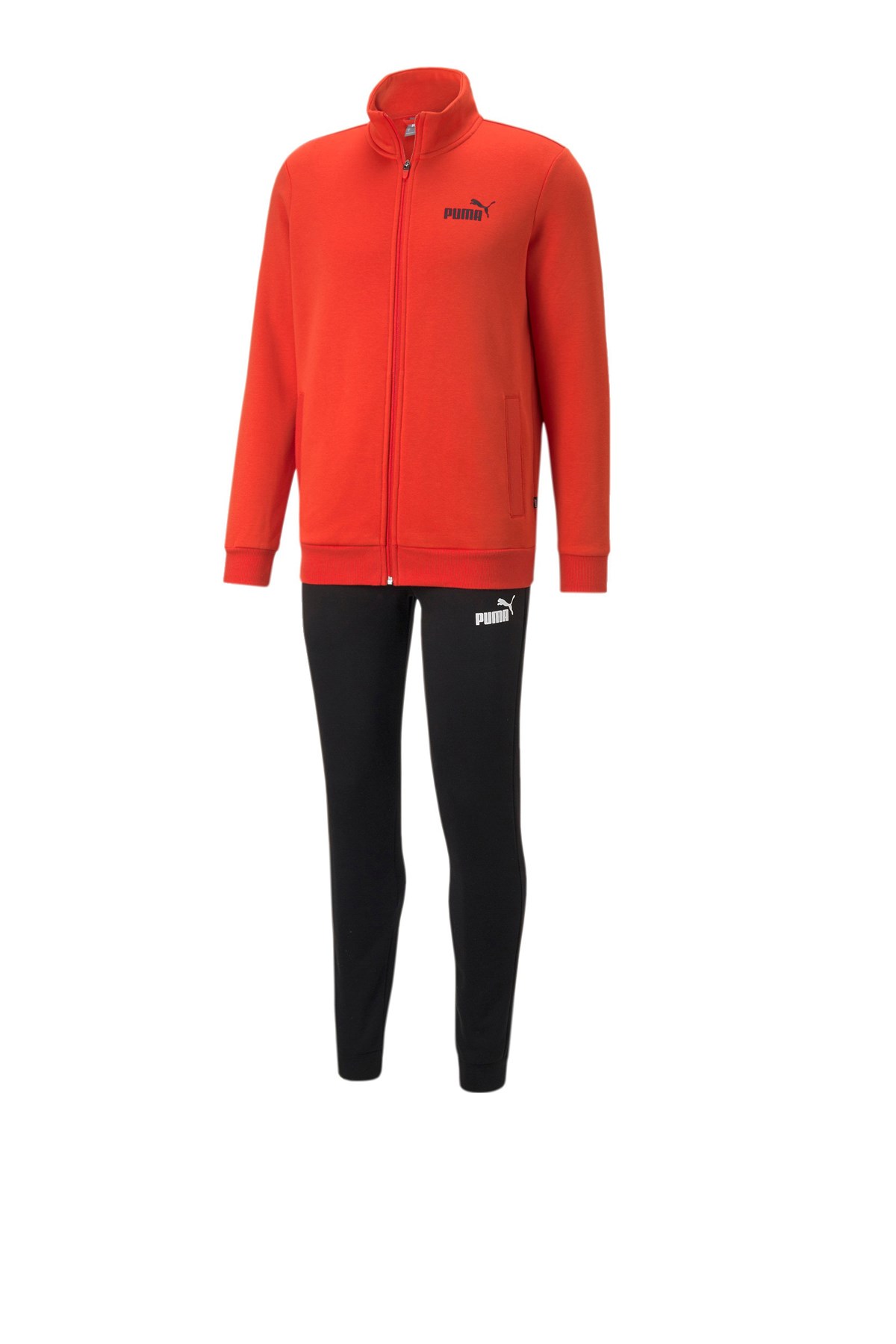 Puma CLean Sweat Suit Fl Erkek Eşofman Takımı 58584133 Kırmızı