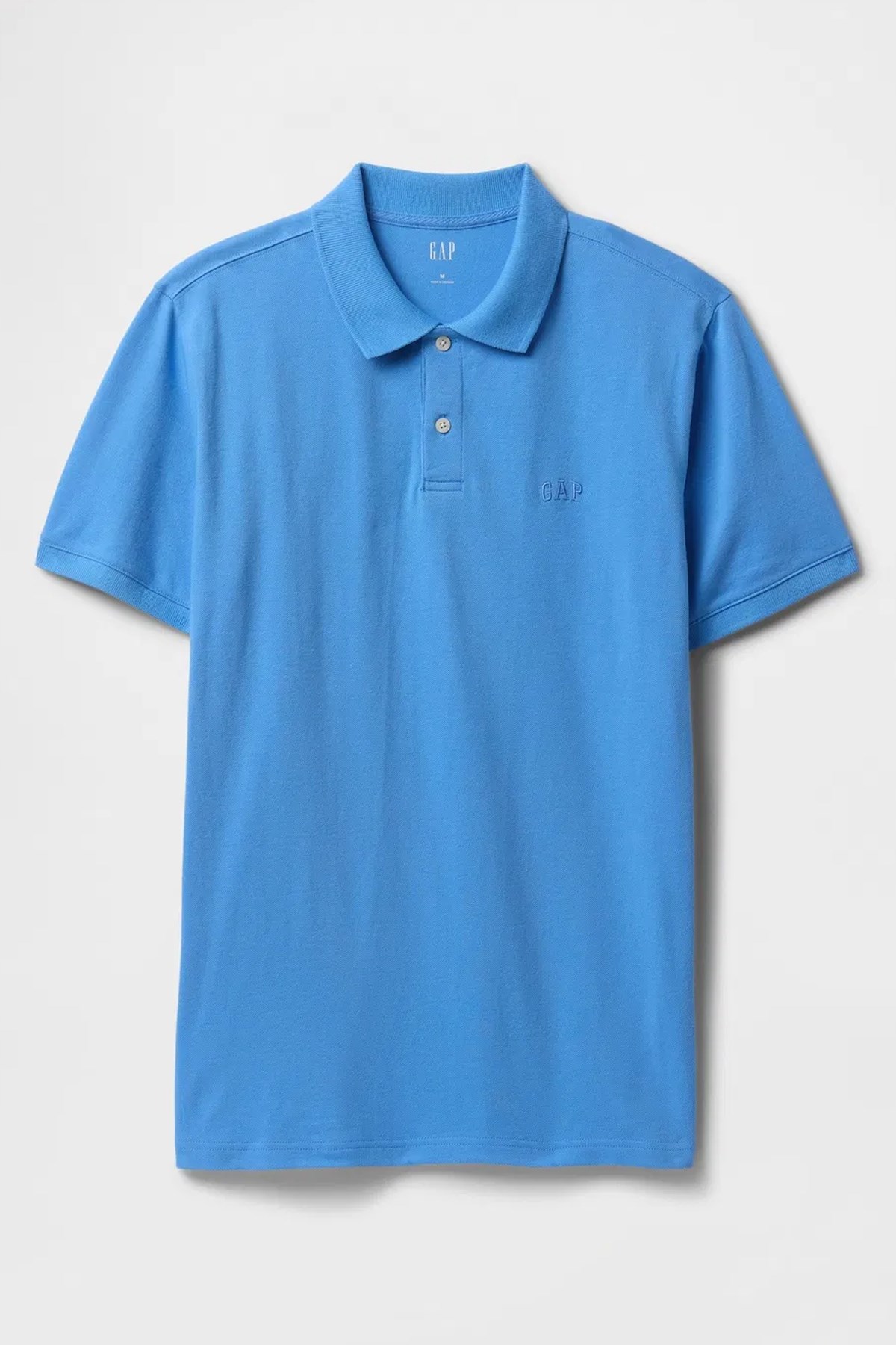 Gap Logo Erkek Polo Yaka Tişört Mavi