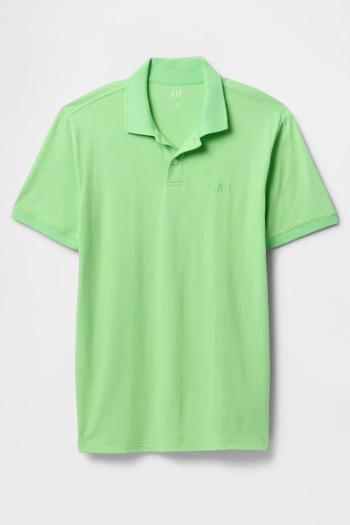 Gap Logo Erkek Polo Yaka Tişört Yeşil