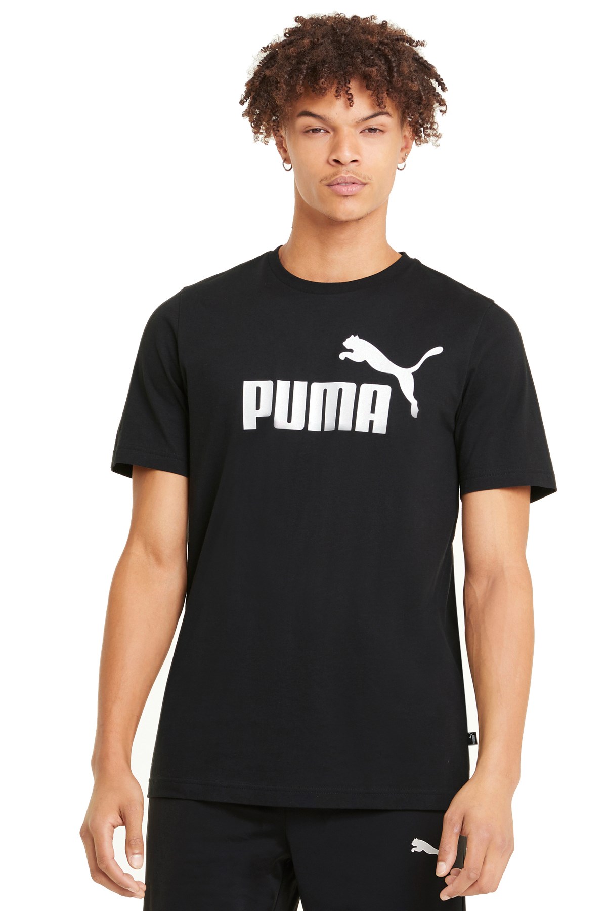 Puma Ess Logo Erkek Tişört 58666601 Siyah