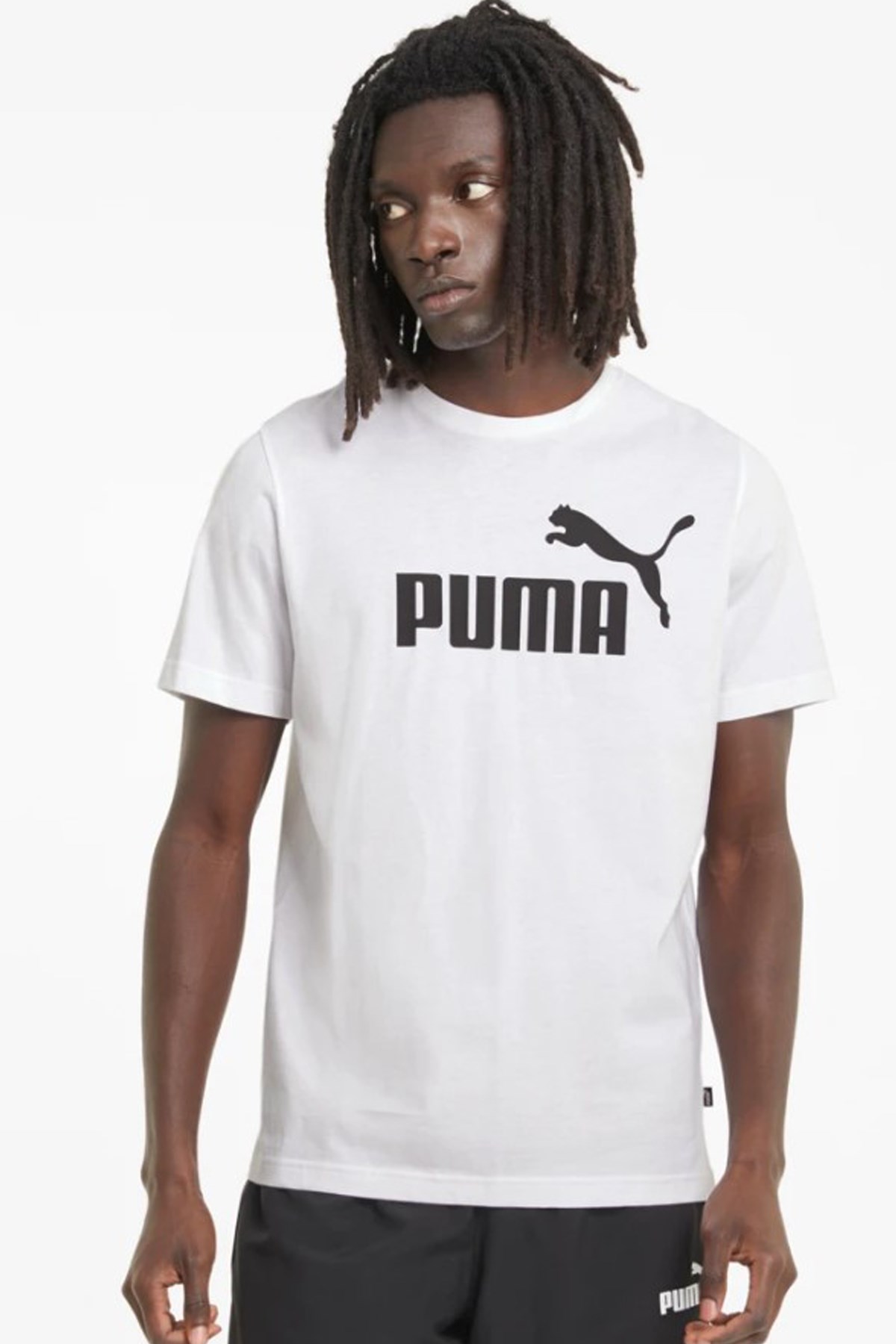 Puma Ess Logo Erkek Tişört 58666602 Beyaz