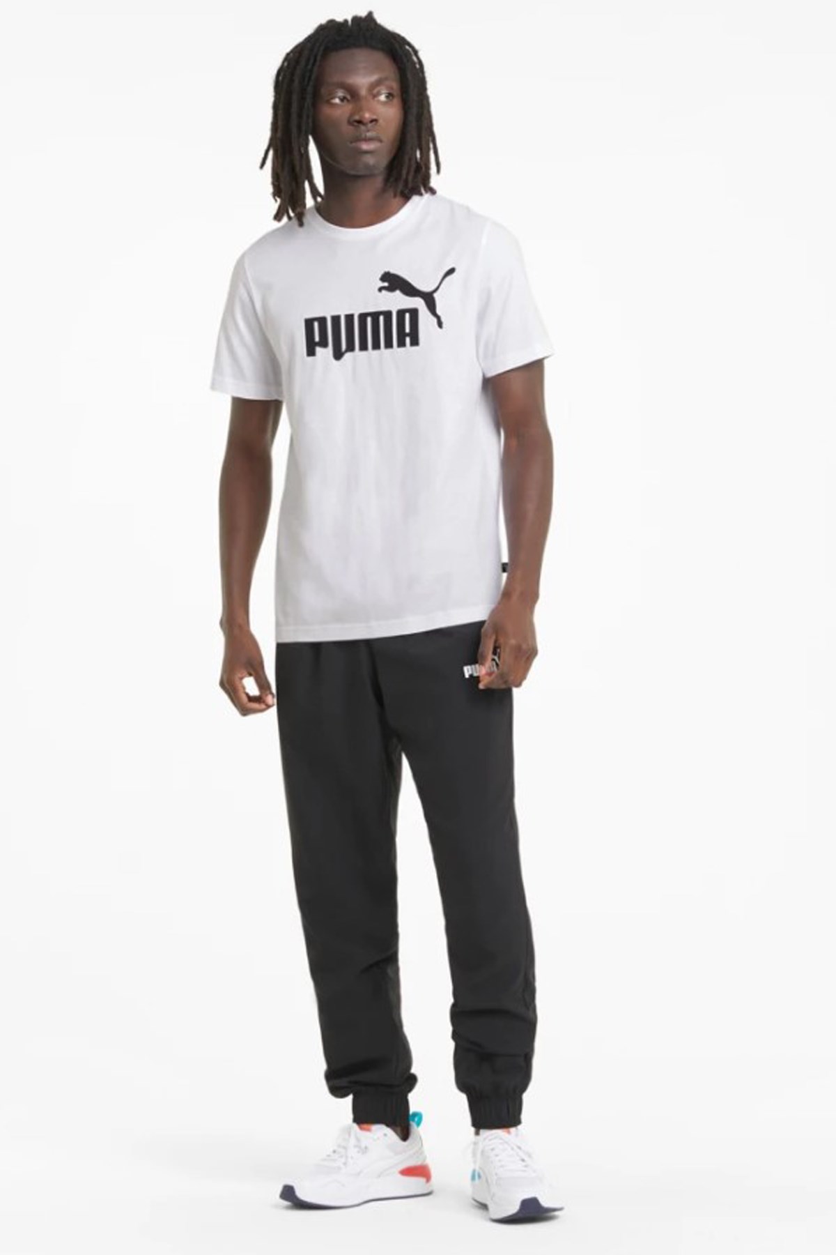 Puma Ess Logo Erkek Tişört 58666602 Beyaz