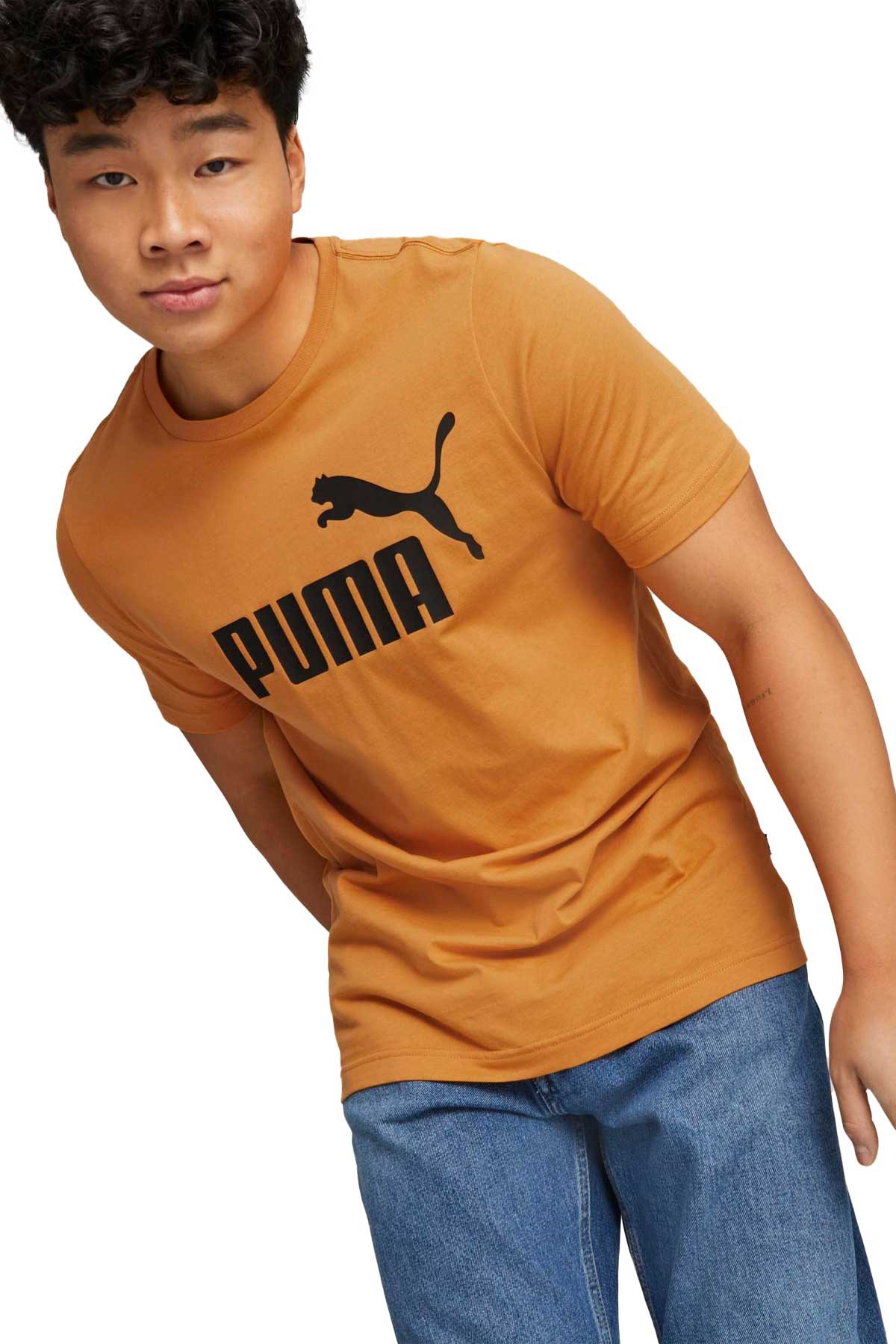 Puma ESS Logo Erkek Tişört 58666727 Turuncu