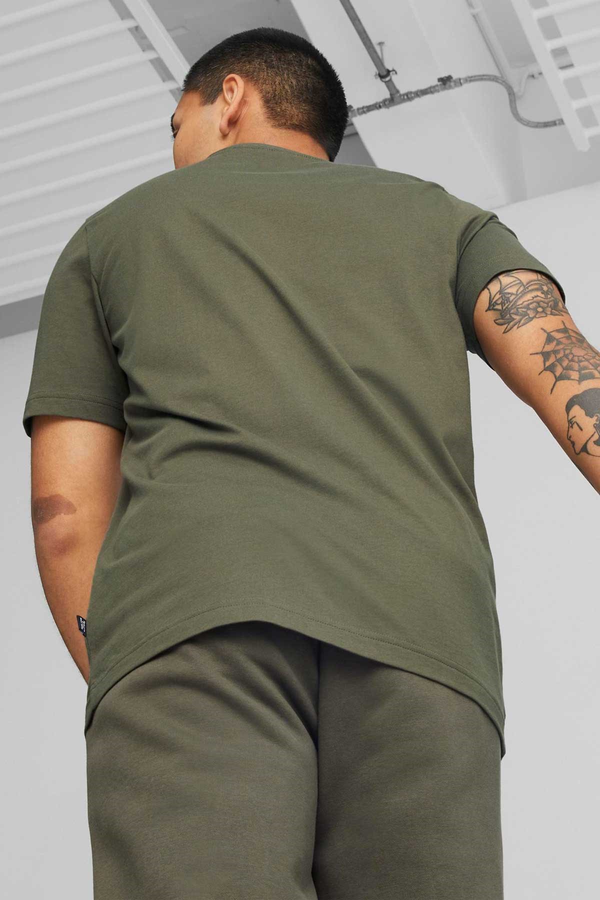 Puma ESS Logo Erkek Tişört 58666736 Yeşil