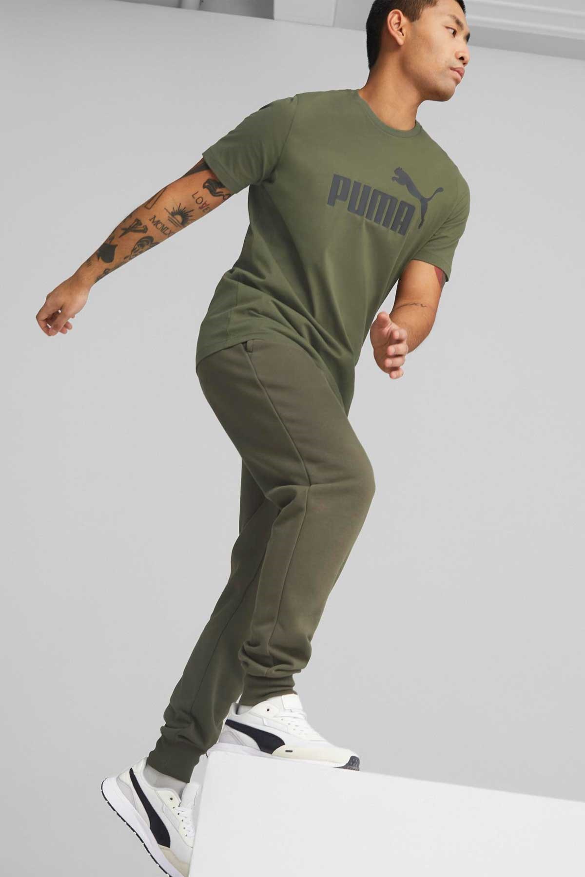 Puma ESS Logo Erkek Tişört 58666736 Yeşil
