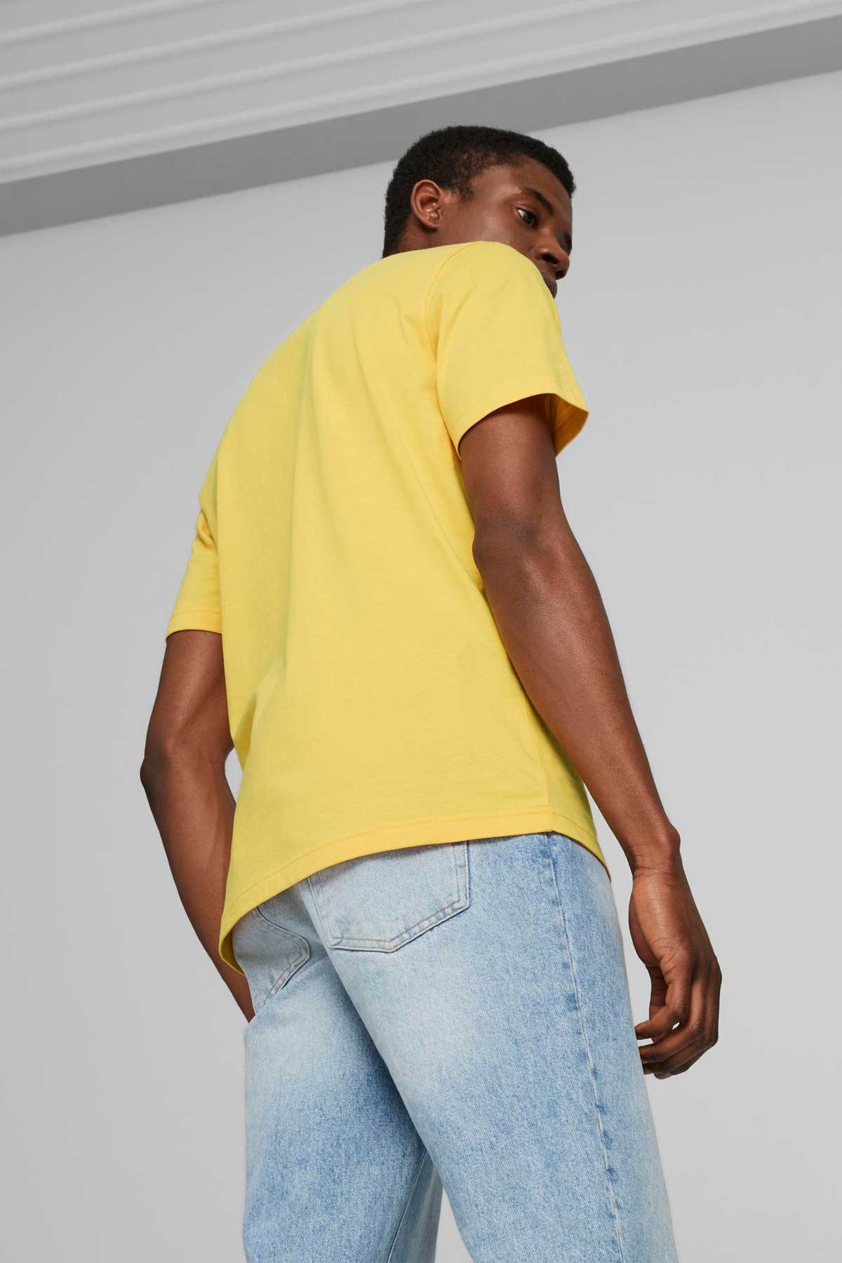 Puma ESS Logo Erkek Tişört 58666743 Sarı