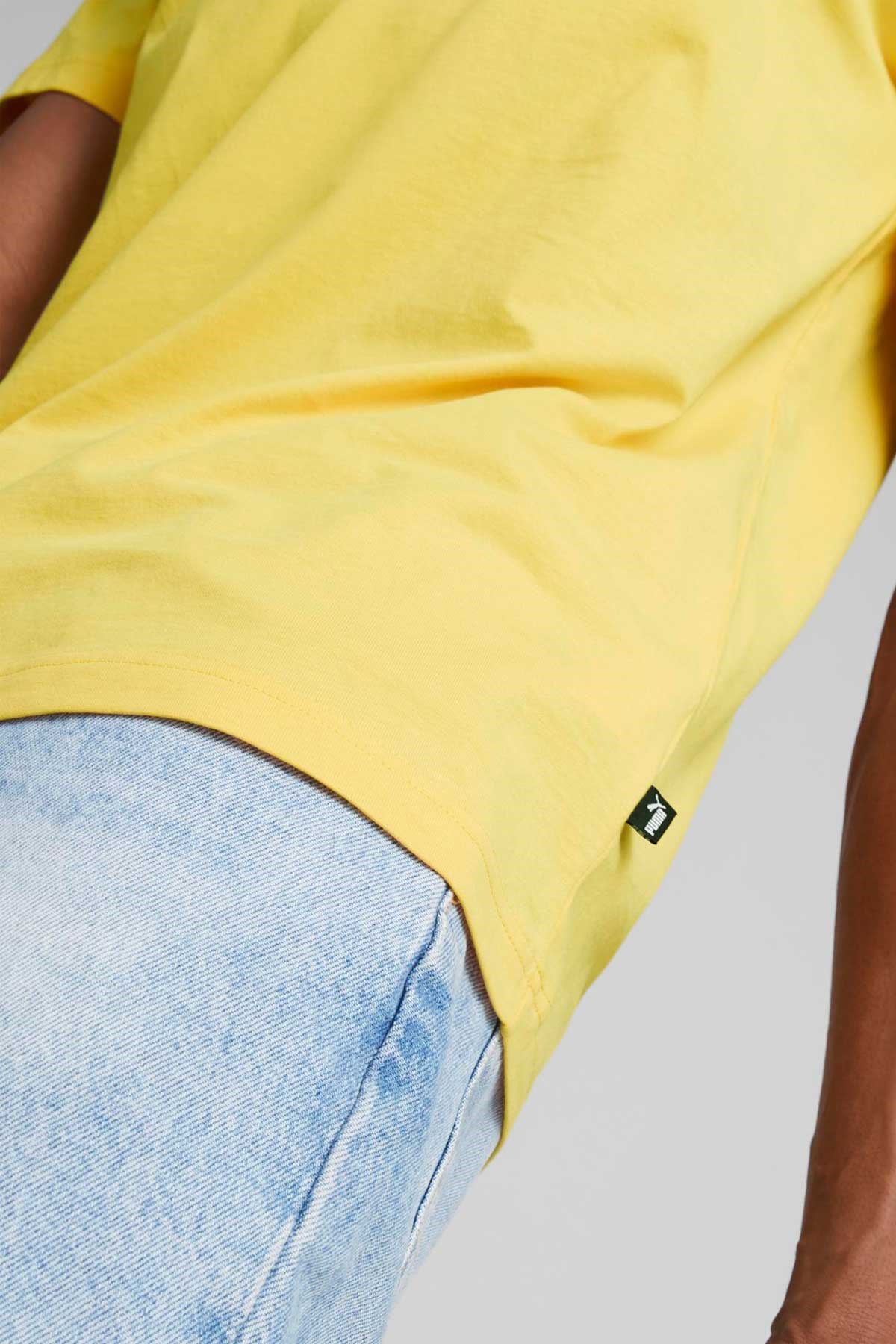 Puma ESS Logo Erkek Tişört 58666743 Sarı