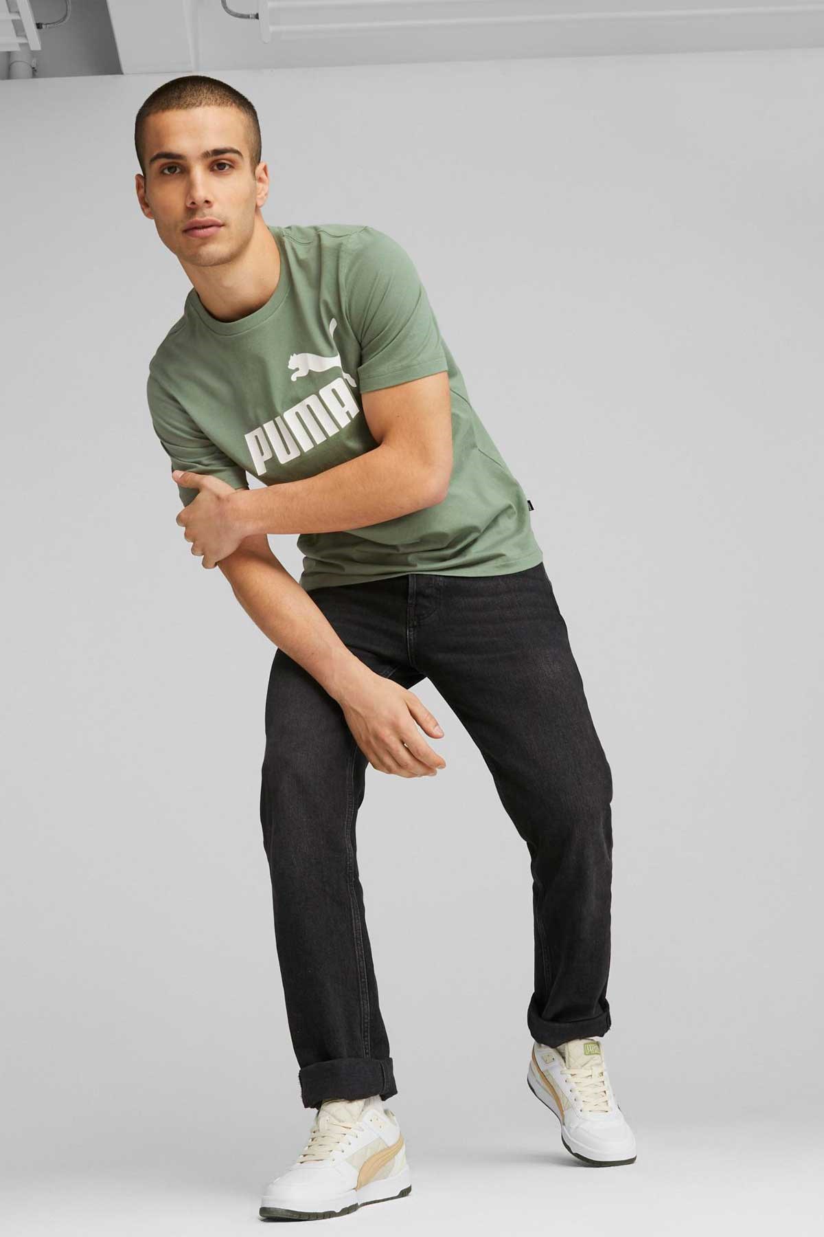 Puma Ess Logo Erkek Tişört 58666745 Yeşil