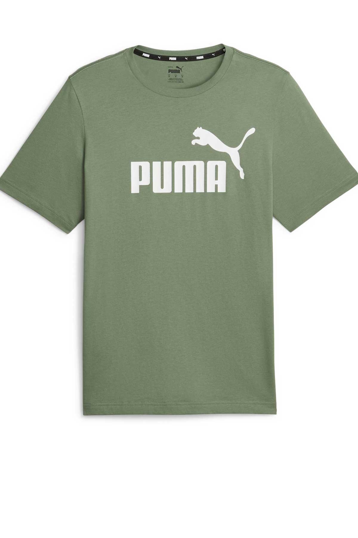 Puma Ess Logo Erkek Tişört 58666745 Yeşil