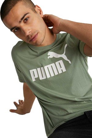 Puma Ess Logo Erkek Tişört 58666745 Yeşil