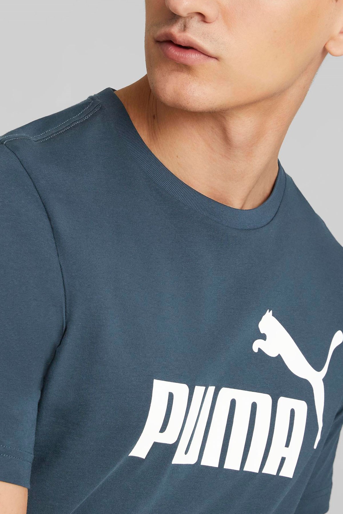 Puma ESS Logo Erkek Tişört 58666761 Mavi