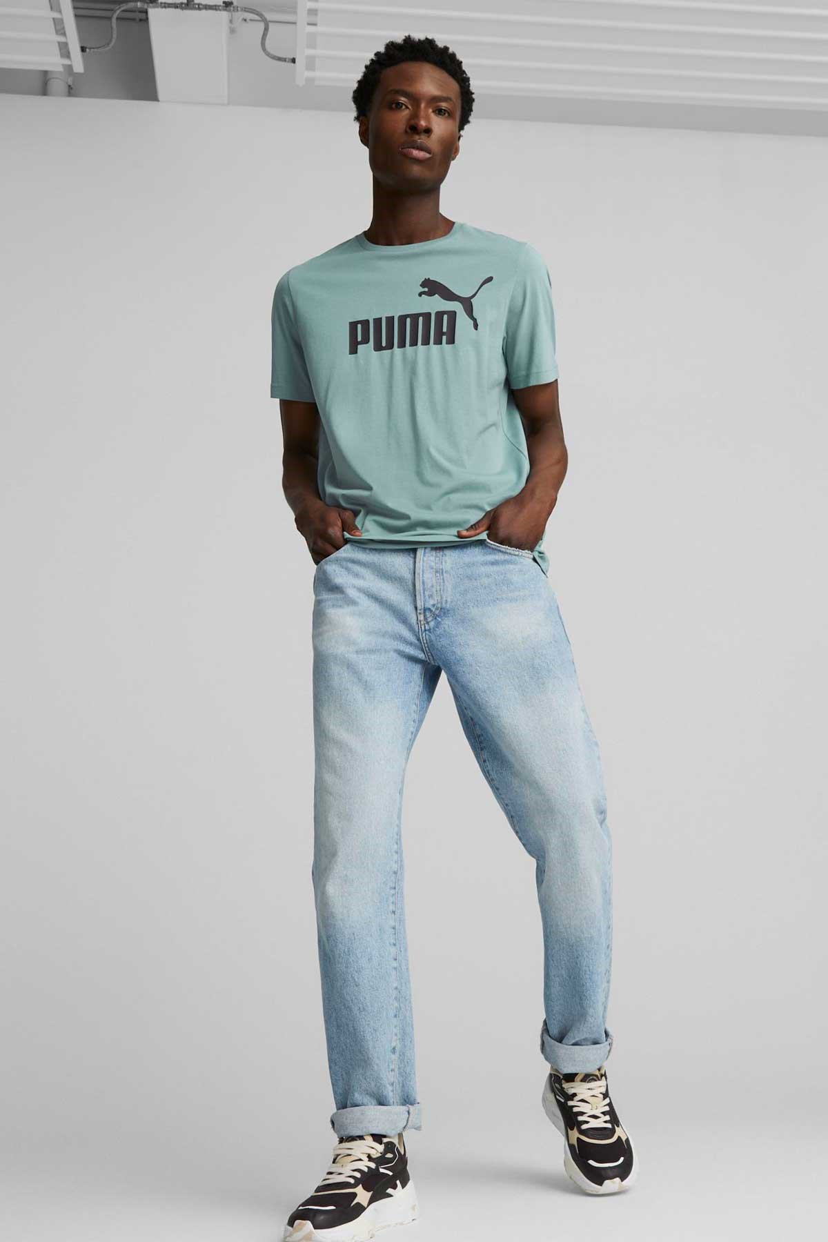 Puma ESS Logo Erkek Tişört 58666775 Mavi