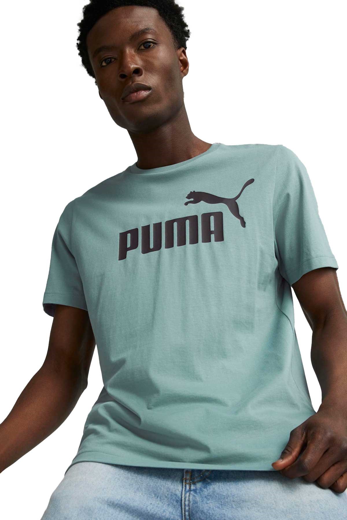 Puma ESS Logo Erkek Tişört 58666775 Mavi
