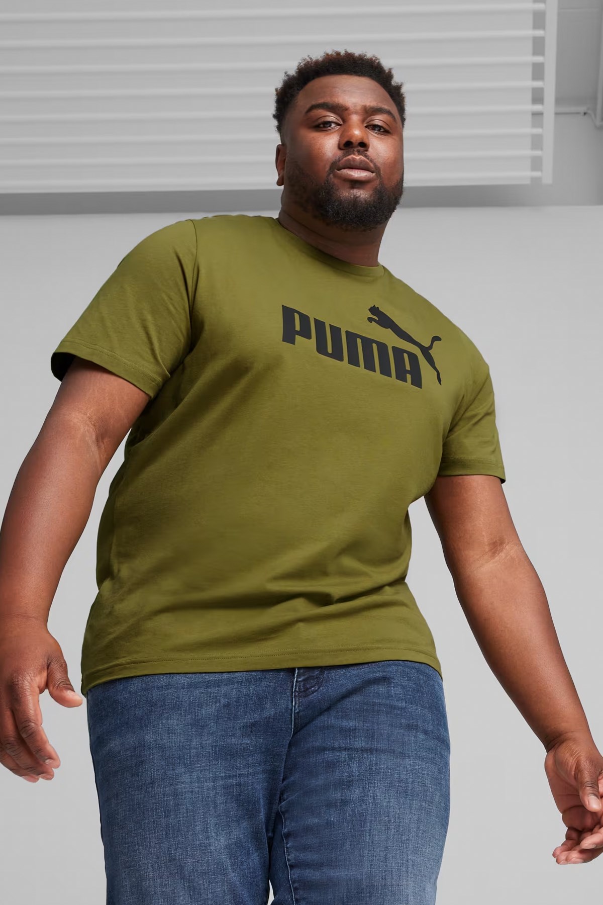 Puma Ess Logo Erkek Tişört 58666776 Haki