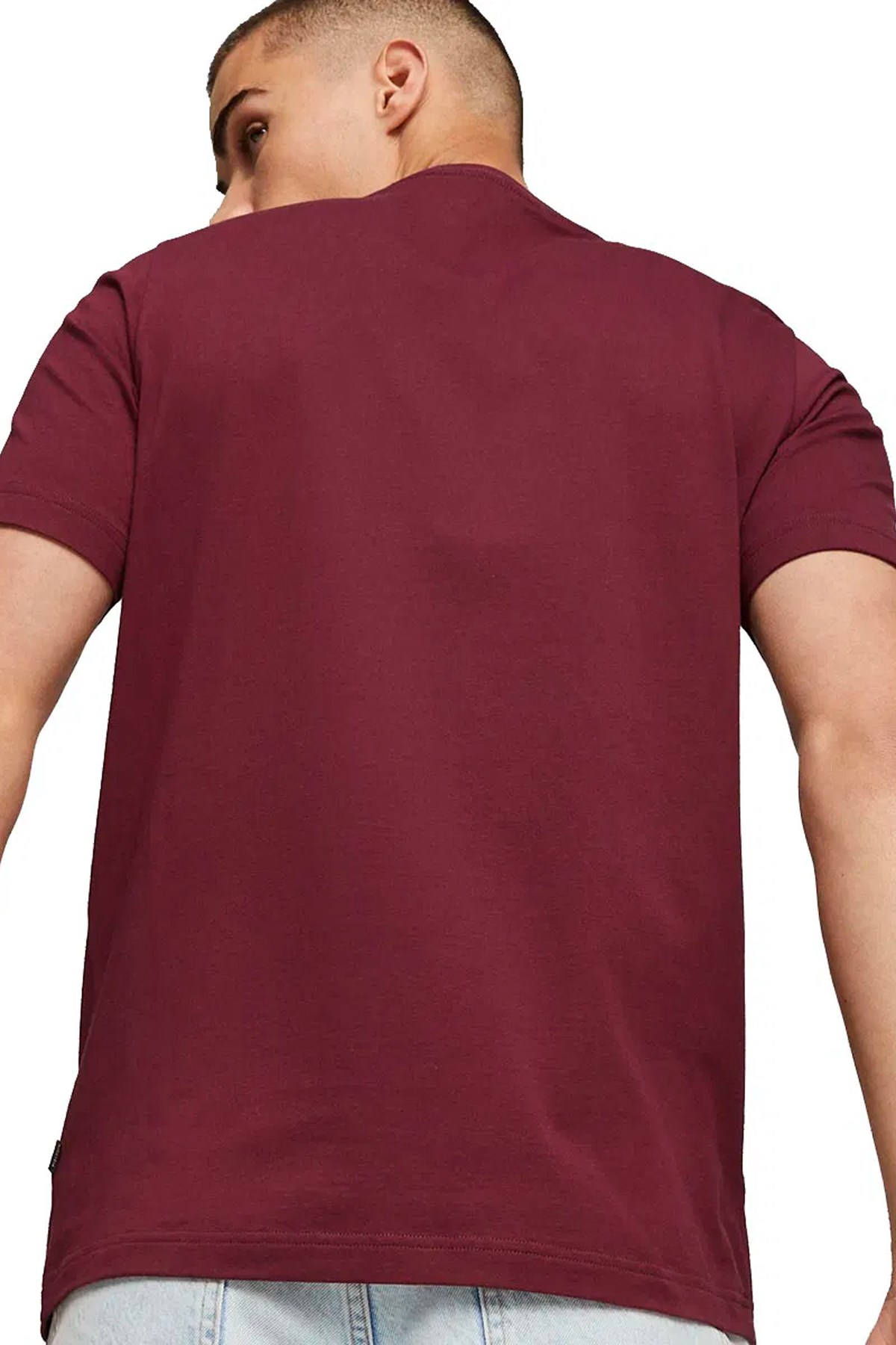 Puma Ess Logo Tee (S) Erkek Tişört 58666792 Kahverengi