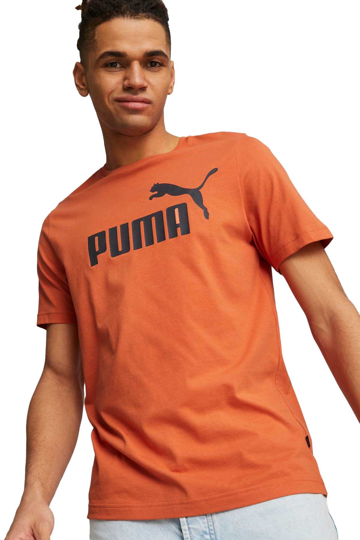 Puma ESS Logo Erkek Tişört 58666794 Turuncu